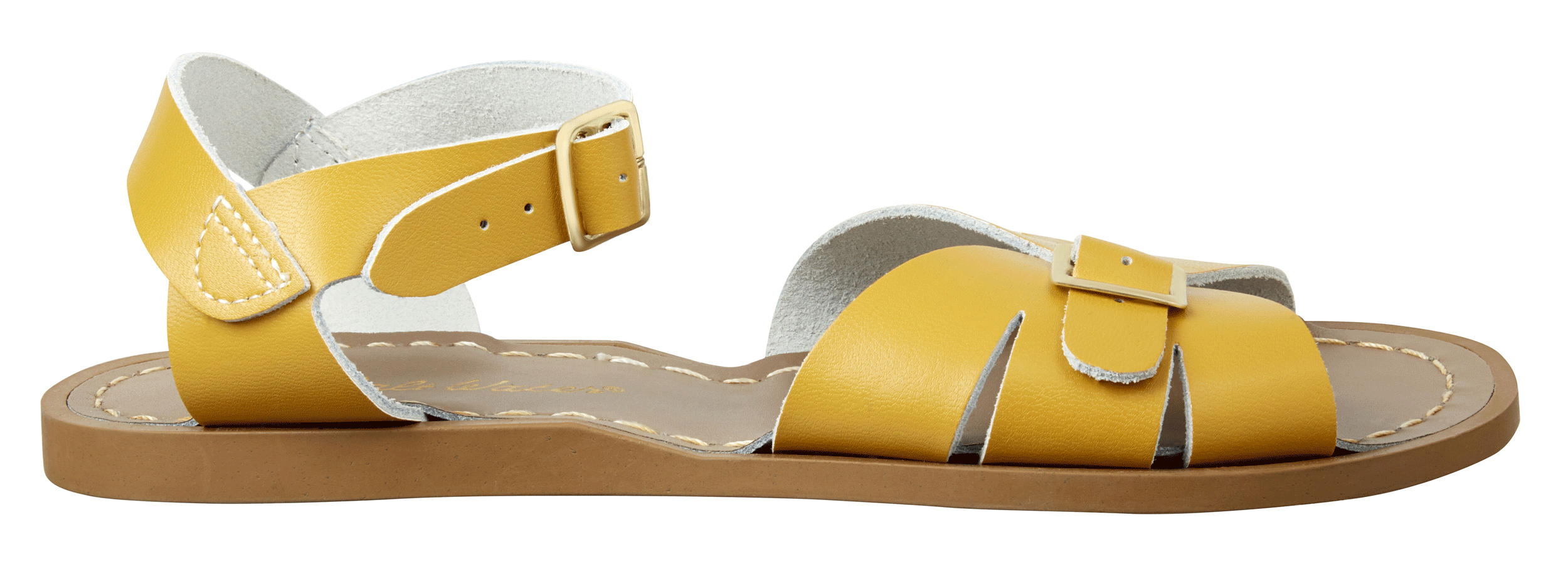 saltwater mustard sandals