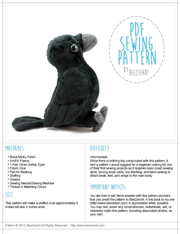 beginner plushie patterns