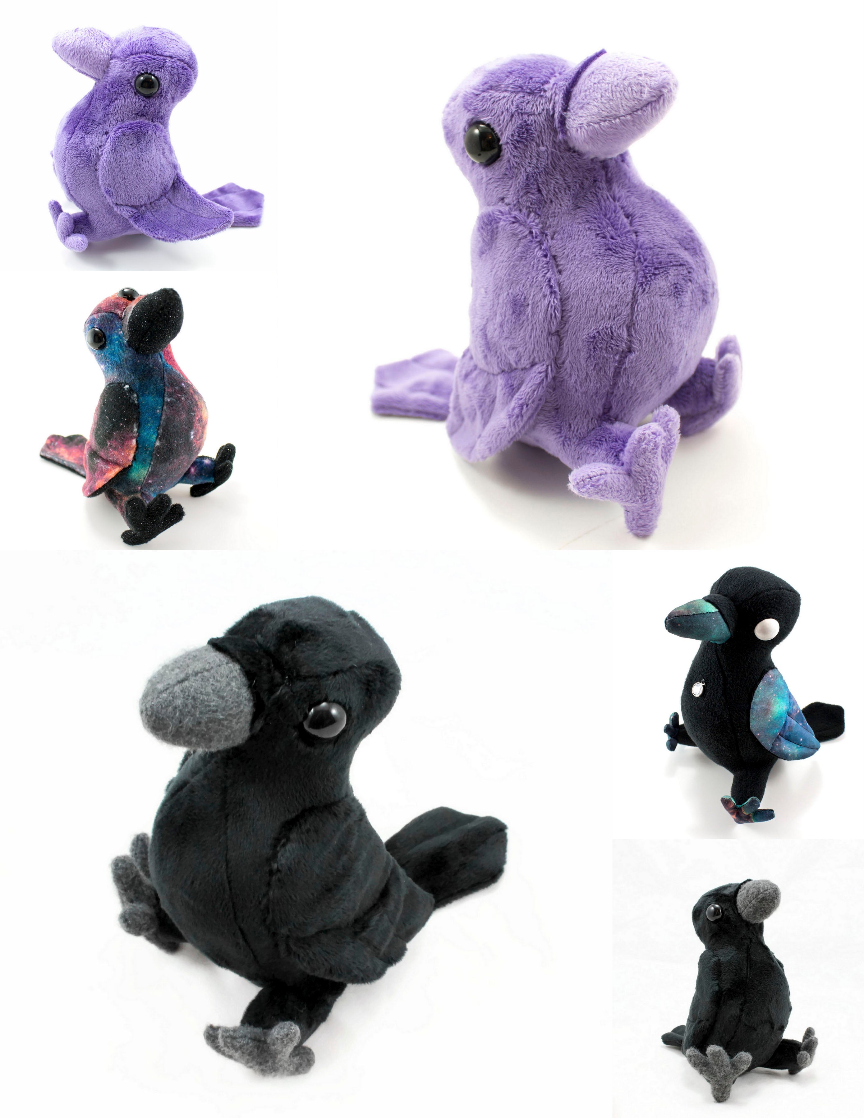 crow plush pattern