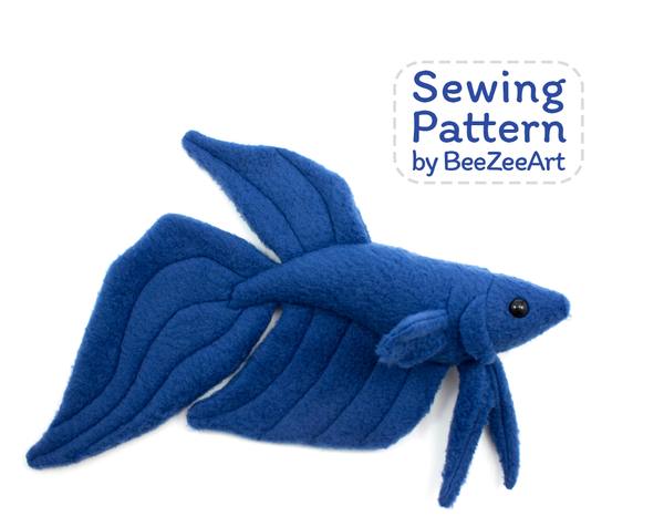 stuffed fish sewing pattern