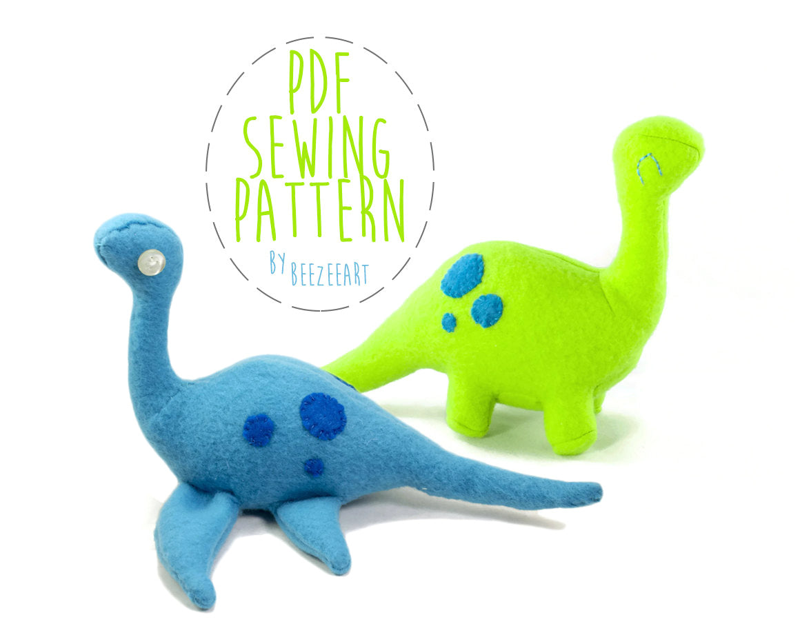 stuffed dinosaur pattern
