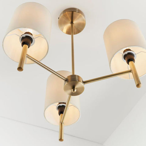 Ceiling lights for living rooms, Endon Brio close up