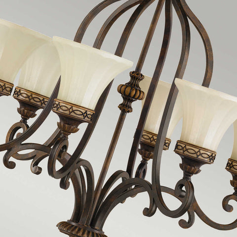 drawing room brass 6 light chandelier