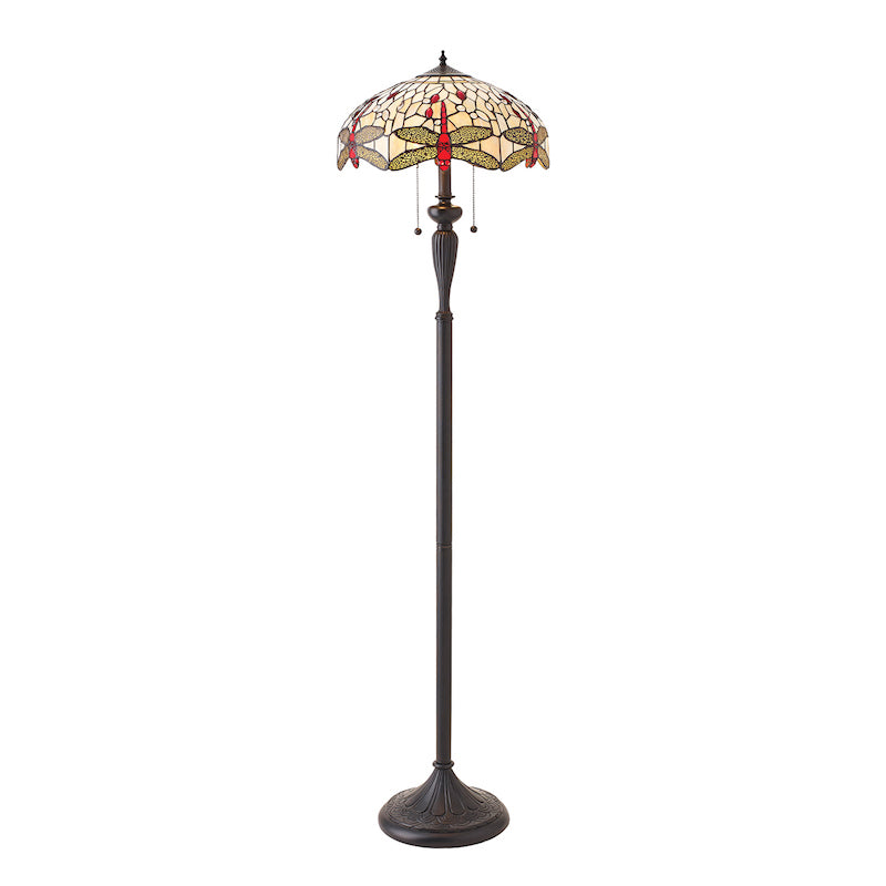 beige dragonfly tiffany lamp