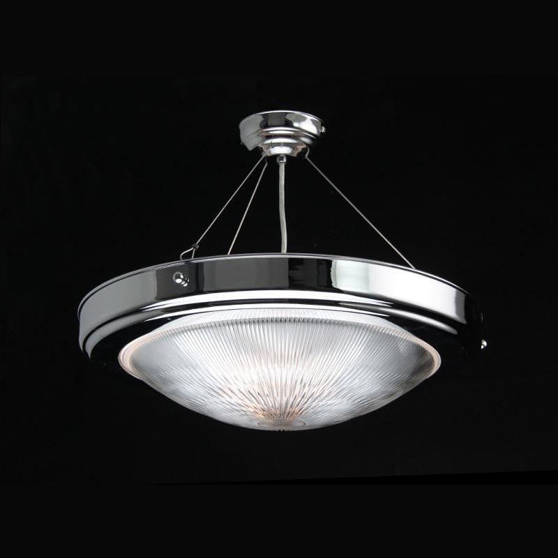 Kansa Prismatic Dish Semi Flush Ceiling Light 462844 Discover Our
