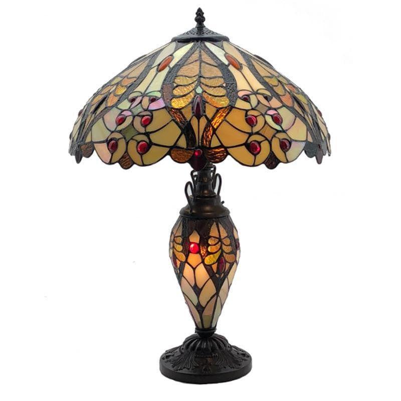 tiffany table lamp with lighted base