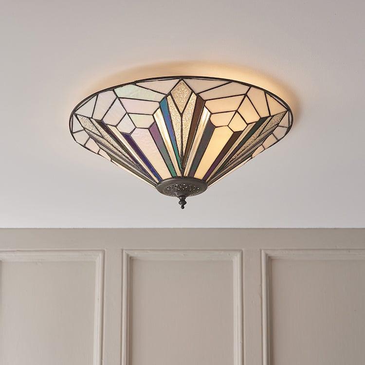 Astoria Tiffany Flush Ceiling Light