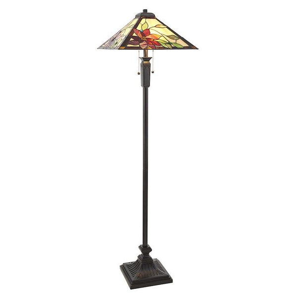 mission style tiffany floor lamp