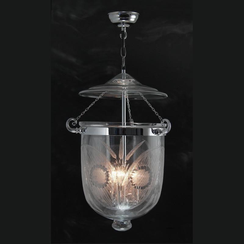 Kansa Chrome Georgian Lantern Fern84 Tiffany Lighting Direct