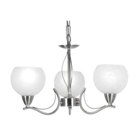 Buy Stanford 3 Light Antique Brass Chandelier - Beige Shades