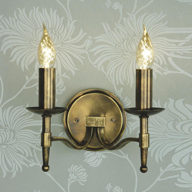 Traditional Wall Lights Stanford Antique Brass Finish Double Wall Light Ca1w2b 1 800x ?v=1604131089