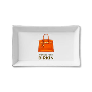 Workin' for a Birkin Decorative Trinket Tray - Amanda Jean NYC