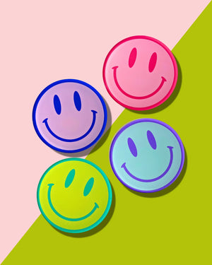 ALL SMILES | SET OF 4 COASTERS - Amanda Jean NYC