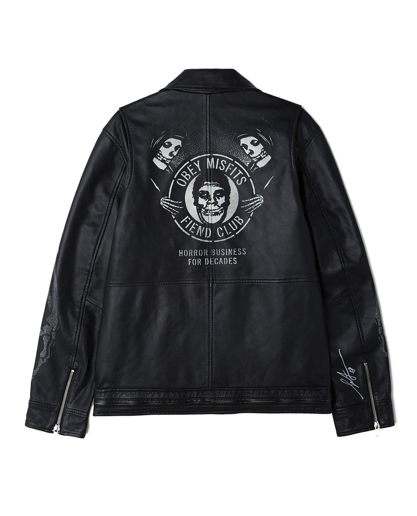 OBEY X MISFITS LIMITED EDITION LEATHER JACKET