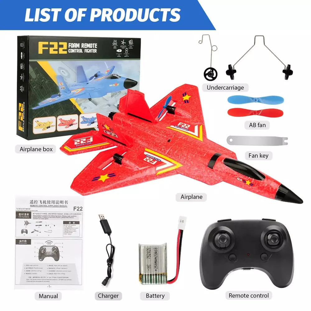 RC Plane SU35 2.4G With LED Lights Aircraft Remote Control Flying Model Glider Airplane SU57