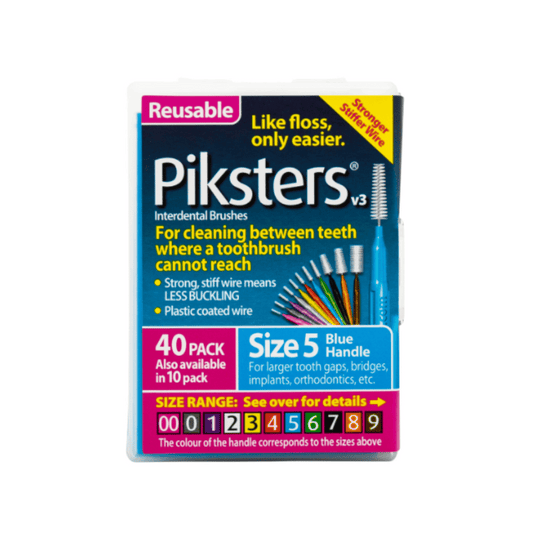 Piksters Interdental Brushes Size 5 Blue 40 pack