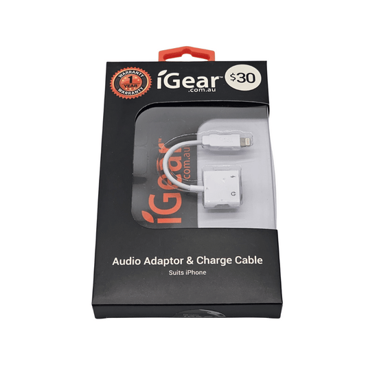 I Gear Audio Adaptor & Charge Cable