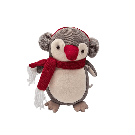 Christmas Penguin With Ear Muffs 25cm