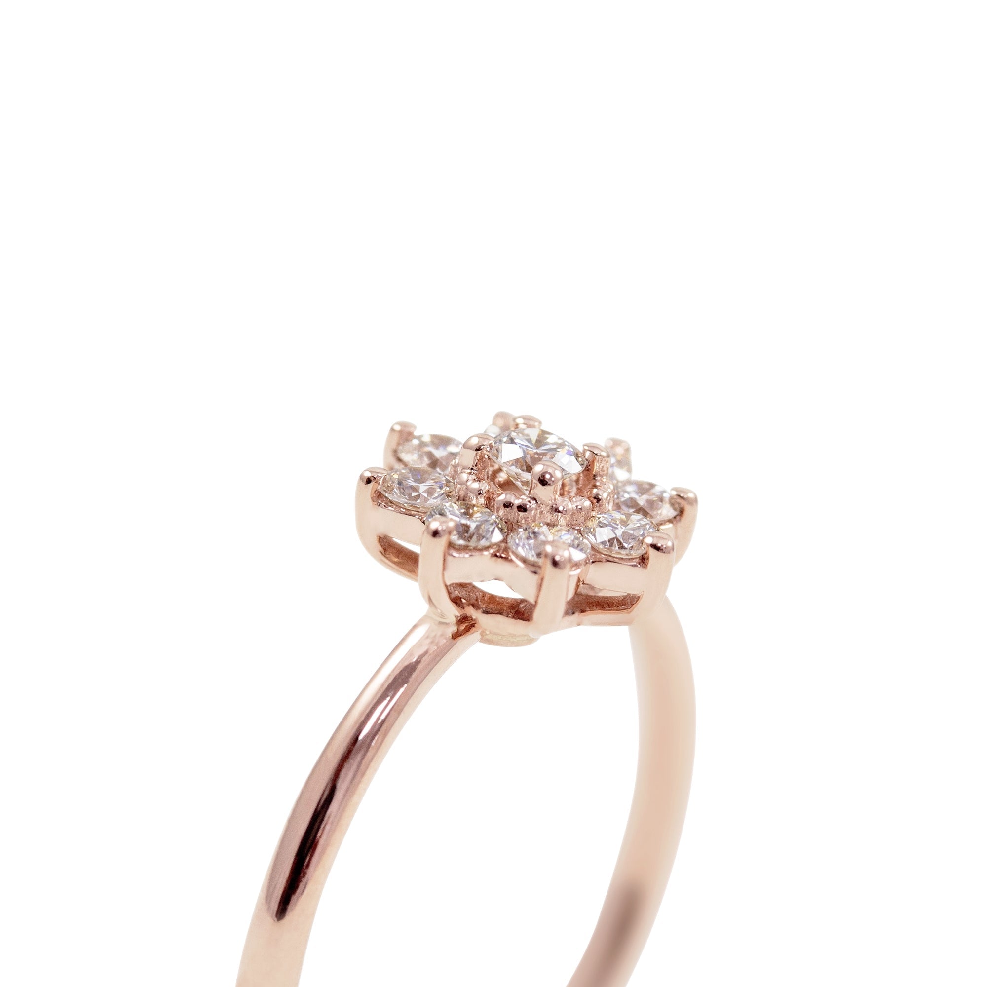 Anillo Compromiso Jackie Twisted Oro Blanco (18kt) con Diamante