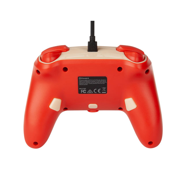 PowerA Mario Vintage Enhanced Wired Controller for Switch - Vintage Red/Gold