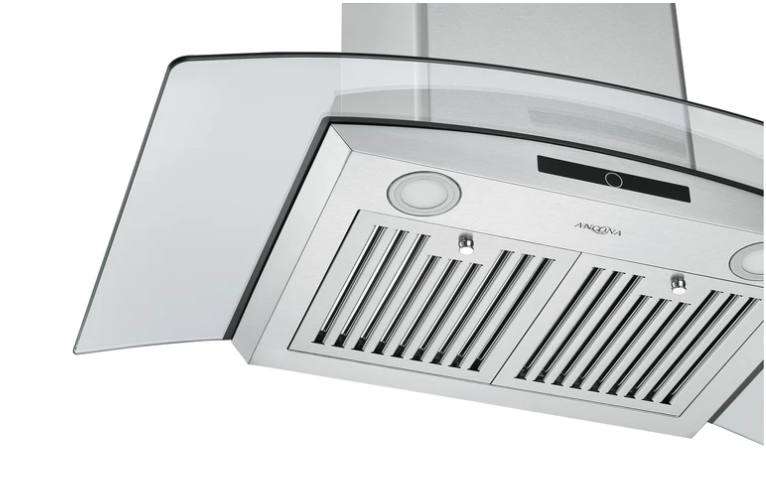 Ancona AN-1536 Stainless Steel Wall-Mounted Glass Canopy 36 in. Range Hood