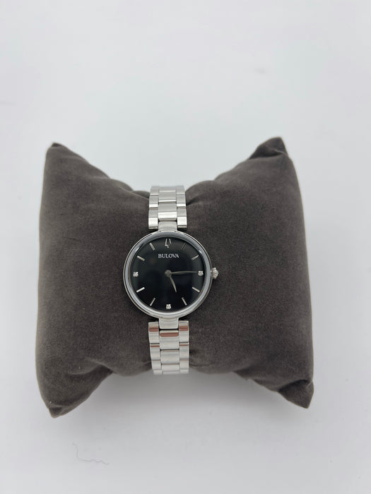 Bulova Women's Diamond Accent Stainless Steel Watch