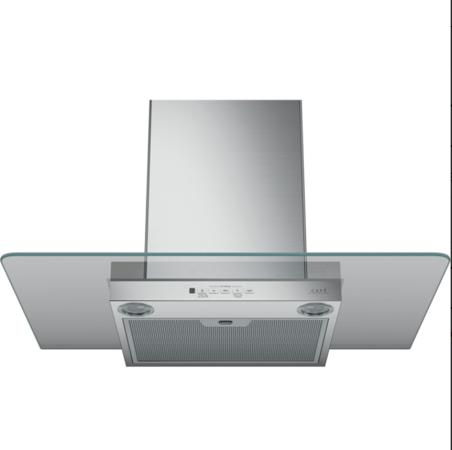 Café™ 30" Wall-Mount Glass Canopy Chimney Hood