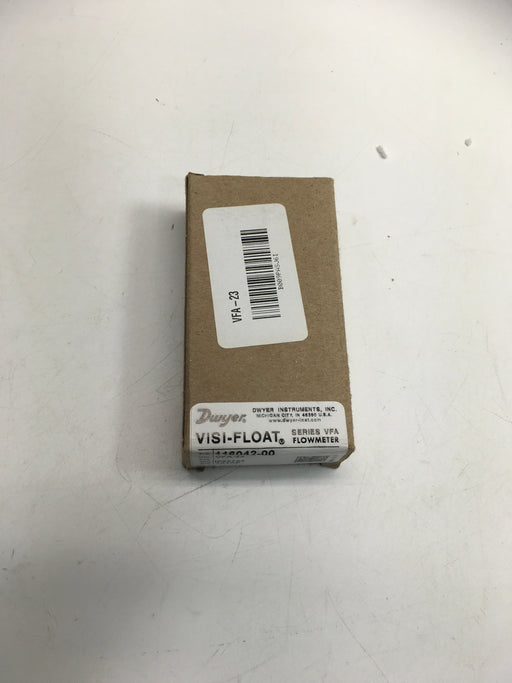 Dwyer Visi-Float Series VFA Flowmeter, 2" Scale, Range 0.6-5 LPM Air, with Stainless Steel Valve, 1/8" Female NPT Process Connection