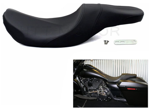 HTTMT SEAT001-2-Up Seat Compatible with 08-17 Harley Touring Paul Yaffe Stretched Tank STK08