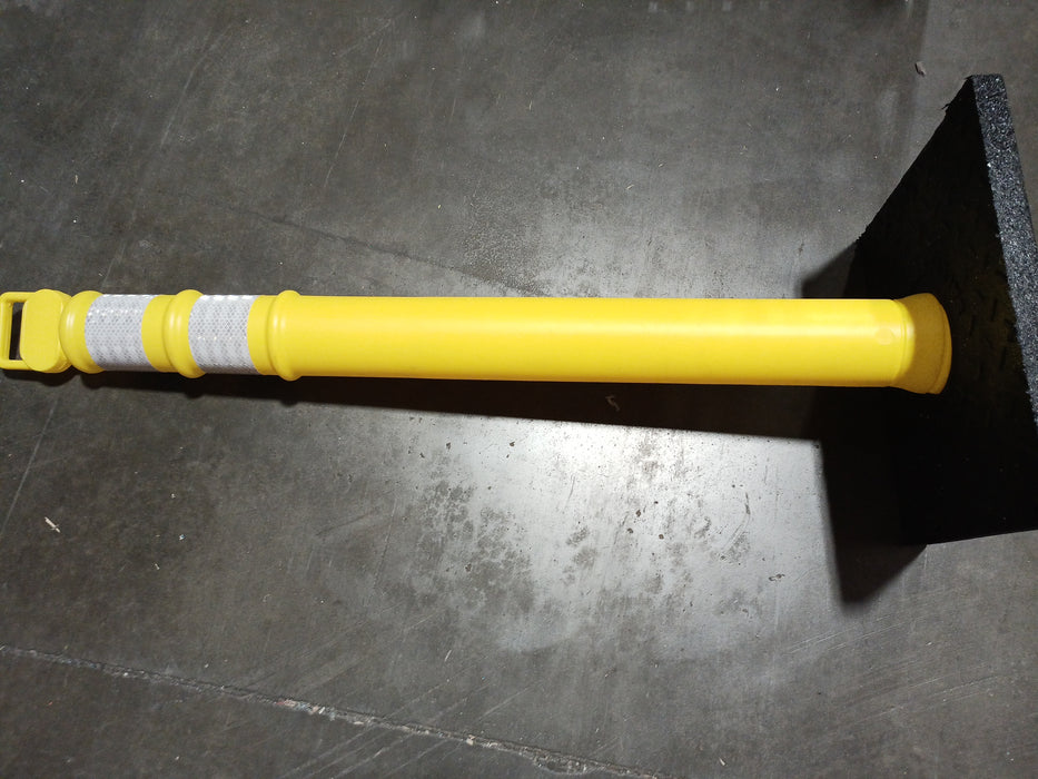 Delineator Post with Base - 45", Yellow