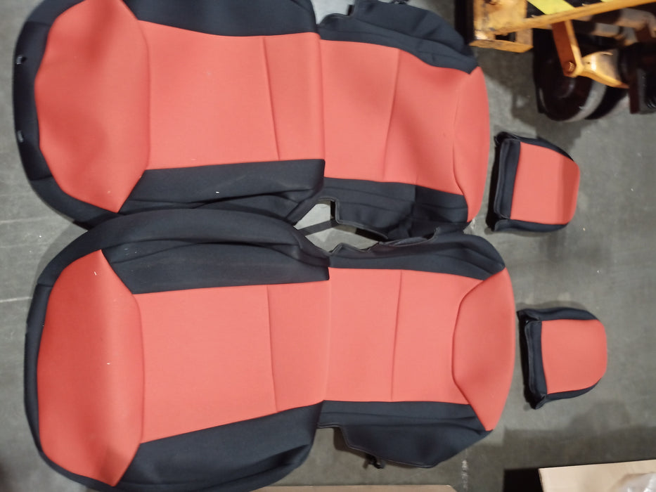 CR-Grade Neoprene Custom Seat Covers, Red/Black (Unknown Vehicle/Model) 2 pcs