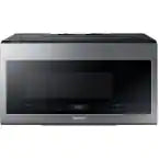 Samsung - 2.1 Cu. Ft. Over-the-Range Microwave with Sensor Cook - Stainless steel