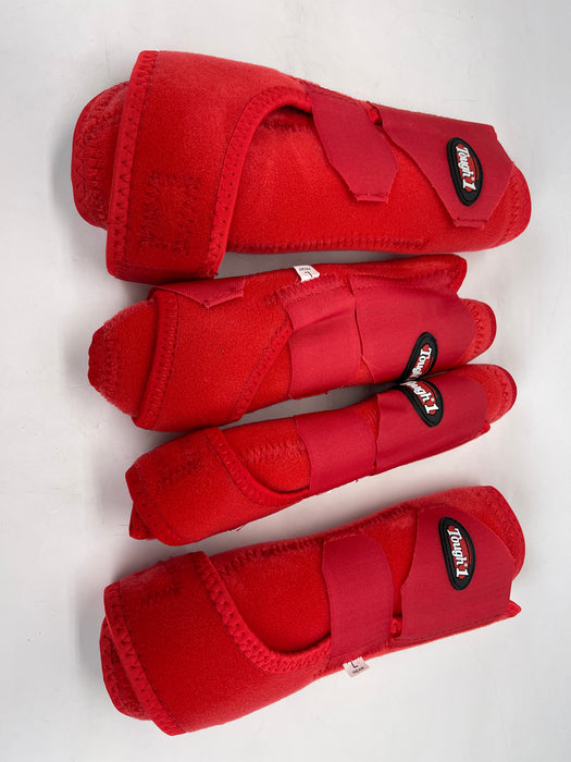 Tough1 Vented Sport Boots 4-Pack, Large - Red
