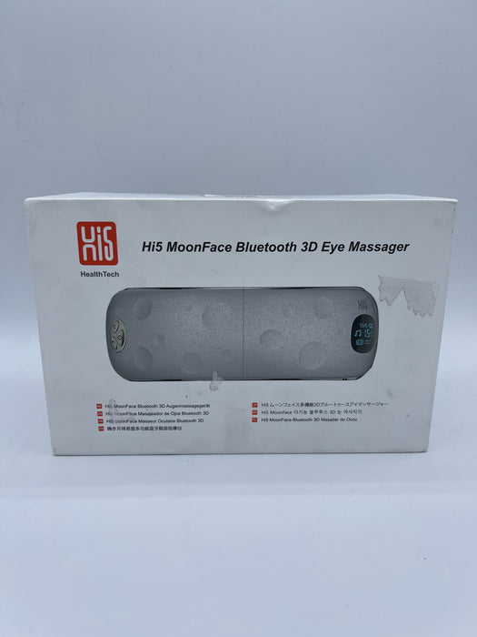Hi5 MoonFace Bluetooth 3D Air Compression Vibration Heated Eye Massager, Grey