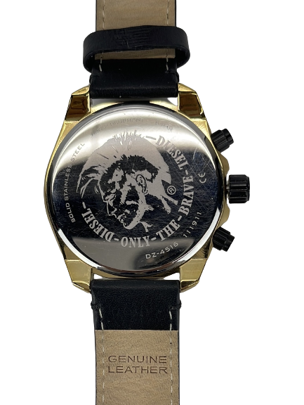 Diesel MS9 Chronograph Leather Band Men's Watch DZ4516
