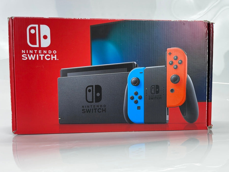 Nintendo Switch Console with Neon Red/Blue Joy-Con (with case)