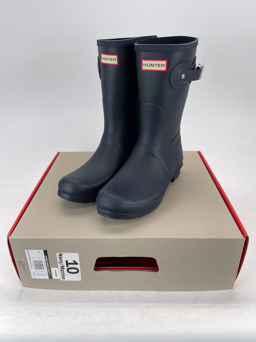 Women's Hunter Original Short Rain Boots: Navy (size 10)