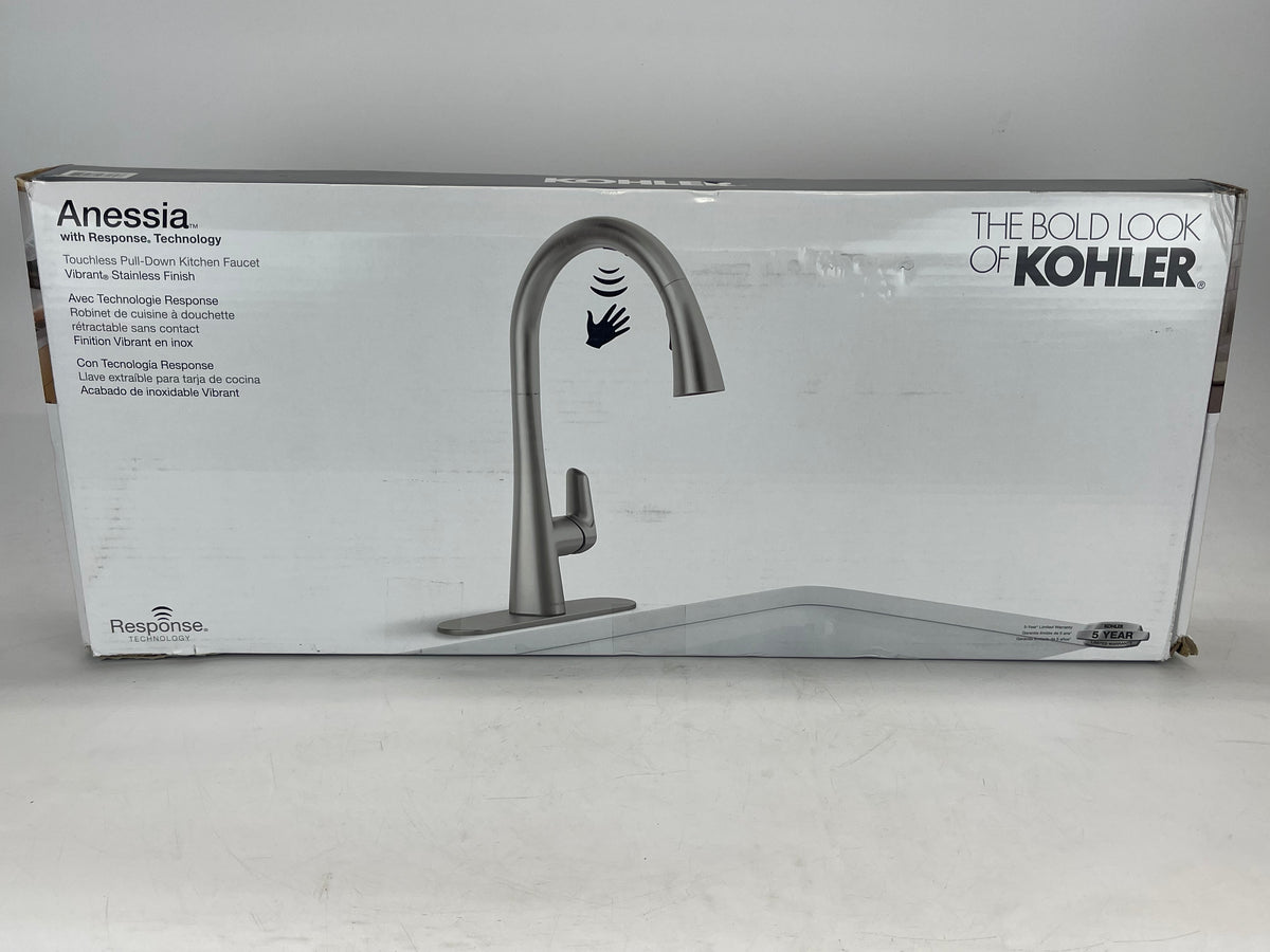kohler anessia touchless pull down kitchen sink faucet