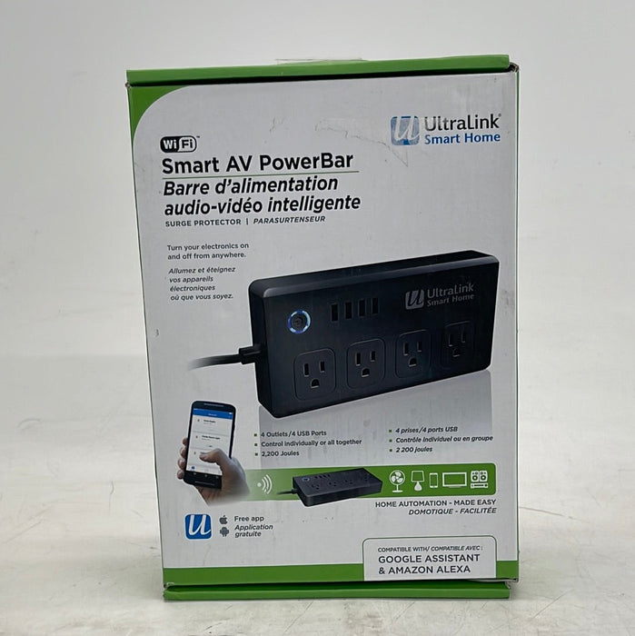 UltraLink 4-Outlet 4-USB Smart Surge Protector