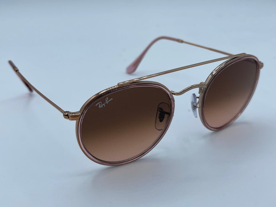 Ray-Ban RB3647N ROUND DOUBLE BRIDGE - Pink: Bronze-Copper (NON-POLARIZED)