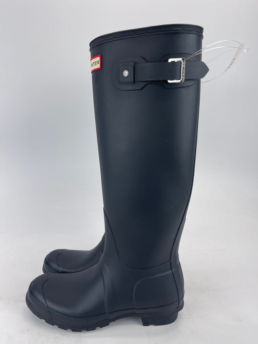 Hunter Women's Original Tall Rain Boots: Navy - Size US 8