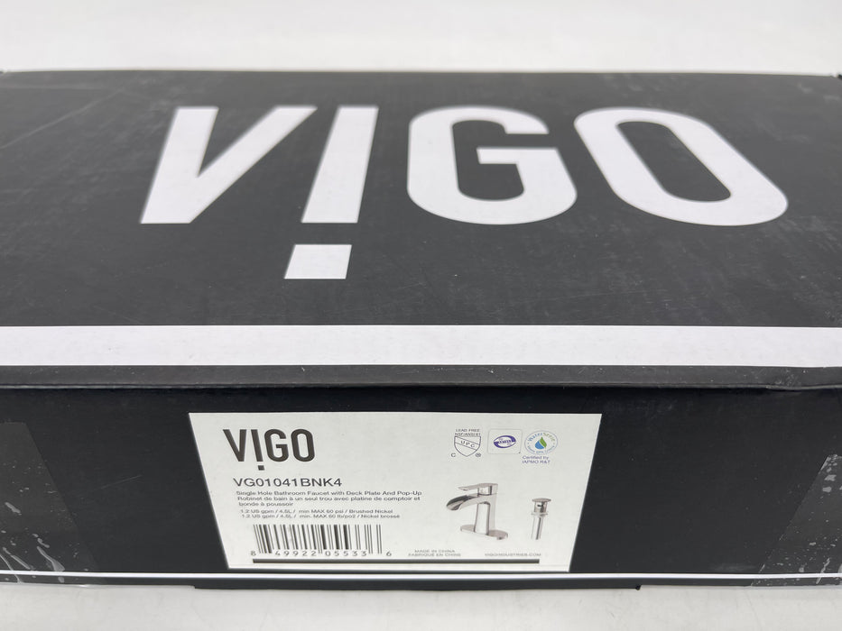 VIGO Paloma Single Handle Lavatory Faucet - Brushed Nickel