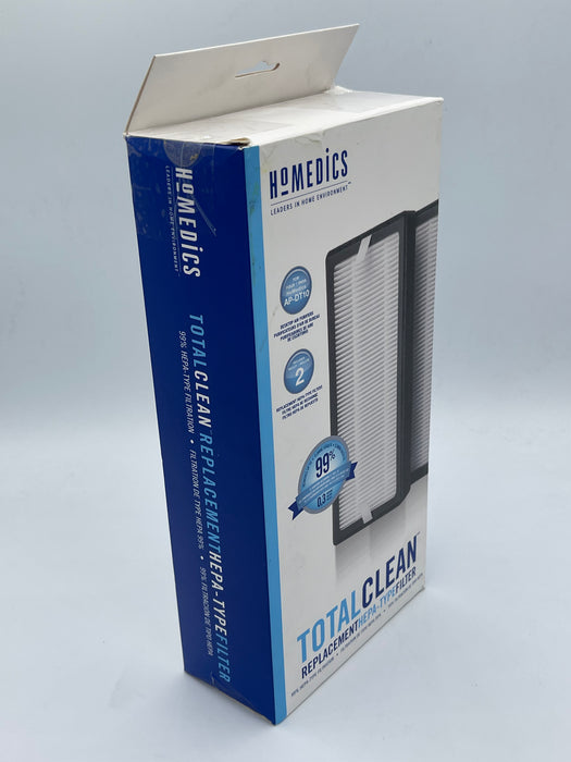 HoMedics TotalClean HEPA-Type Replacement Filter (2- Pack), Clean Air Filter for use with HoMedics HEPA-Type AP- DT10, Air Purifiers