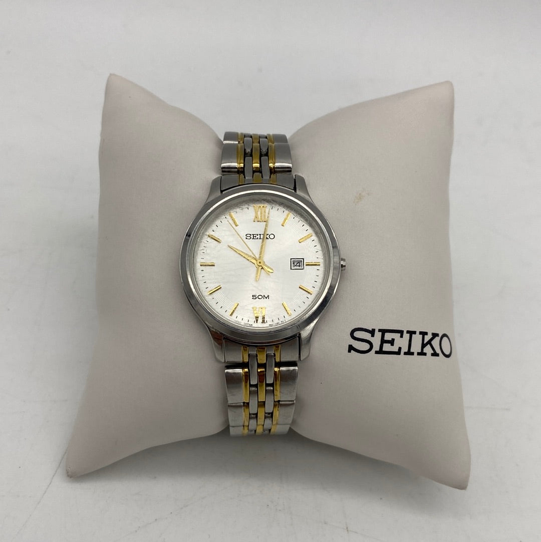 Seiko Womens 6N22-00E0 Quartz Stainless Steel Gold Two Tone Wristwatch —  Big Box Outlet Store