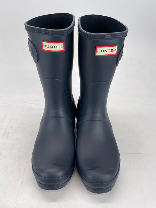 Women's Hunter Original Short Rain Boots: Navy (size 10)