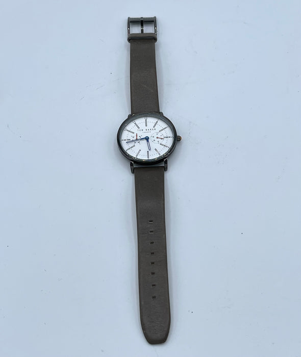 Ted Baker Men's TE50534001 'London' Grey Leather Watch
