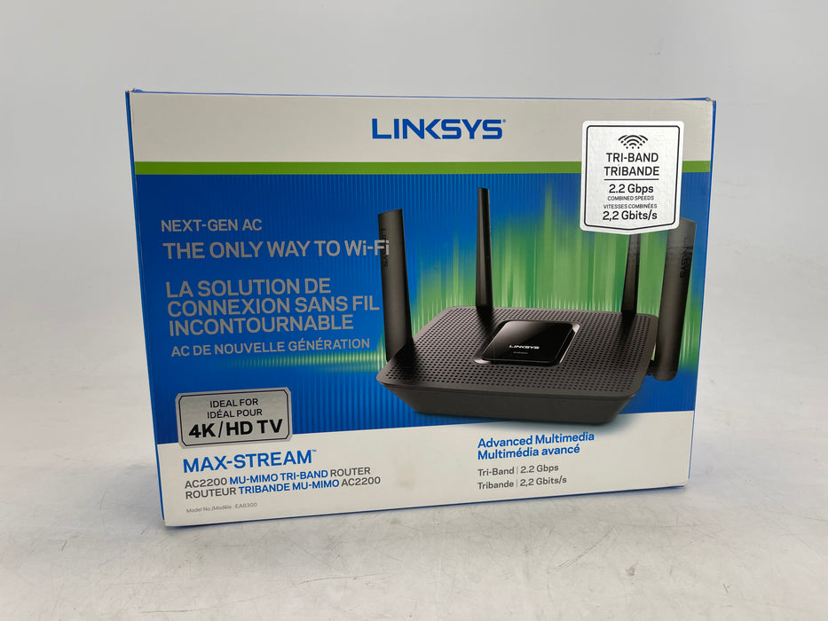 Linksys Max-Stream AC2200 High-Performance Tri-Band Mesh WiFi Router