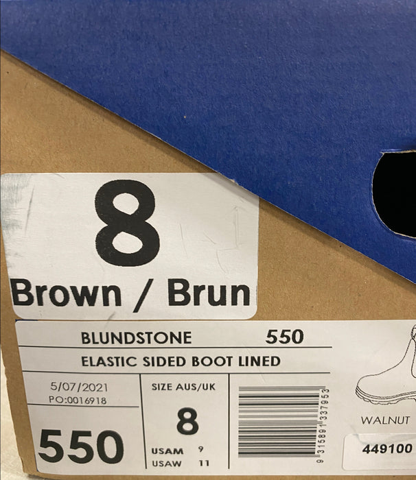 Blundstone 550 Boots Walnut AUS/UK 8, USM9 / USW11