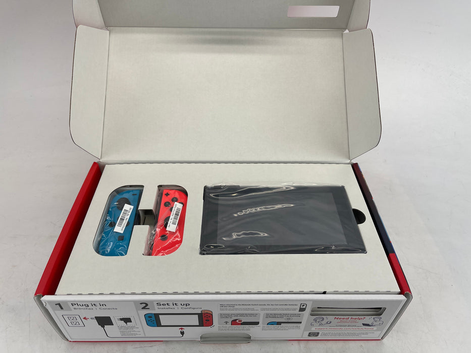 Nintendo Switch Console with Neon Blue and Red Joy-Con (Includes Case)