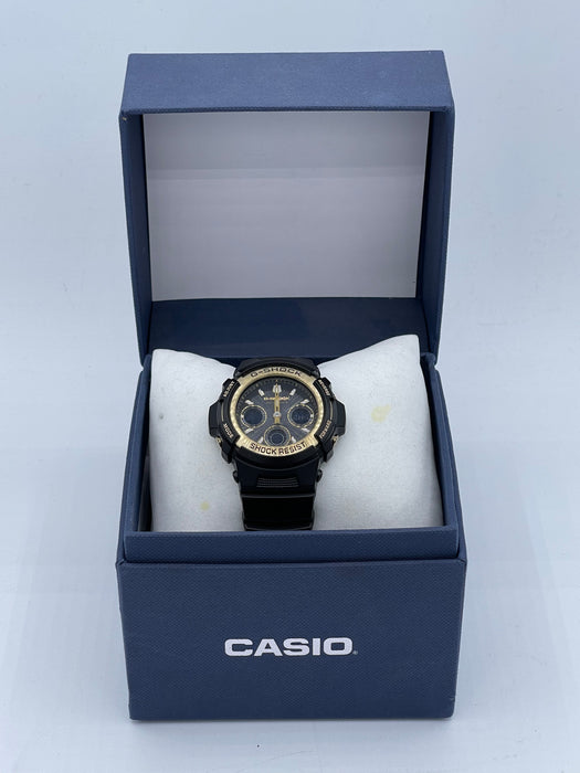 Casio Men's AWG-M100SBG-1ACR G-Shock Analog-Digital Display Quartz Black Watch, Multi